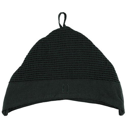 Rento Kenno sauna hat in black, designed for comfort and heat protection during sauna sessions