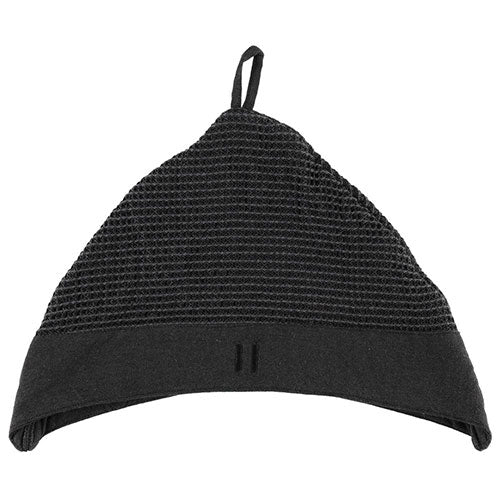 Rento Kenno sauna hat in black, designed for comfort and style while enjoying sauna sessions