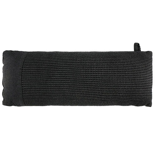 Rento Kenno sauna pillow in black, designed for optimal neck support and comfort in saunas.