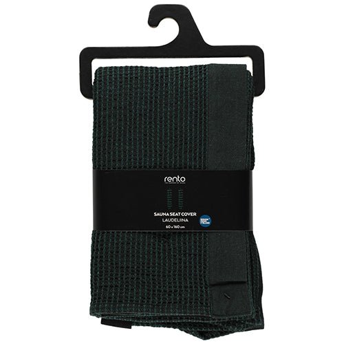 Rento Sauna Seat Cover in Dark Green with Soft Texture for Comfort in Saunas