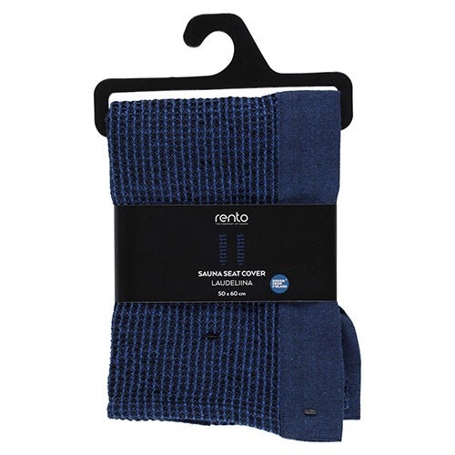 Rento Kenno seat cover for sauna in blue, designed for comfort and easy use in sauna sessions