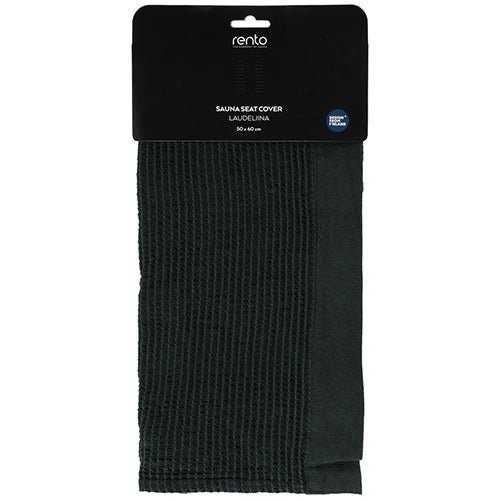 Rento Kenno seat cover for sauna in dark color, perfect for comfortable sauna sessions