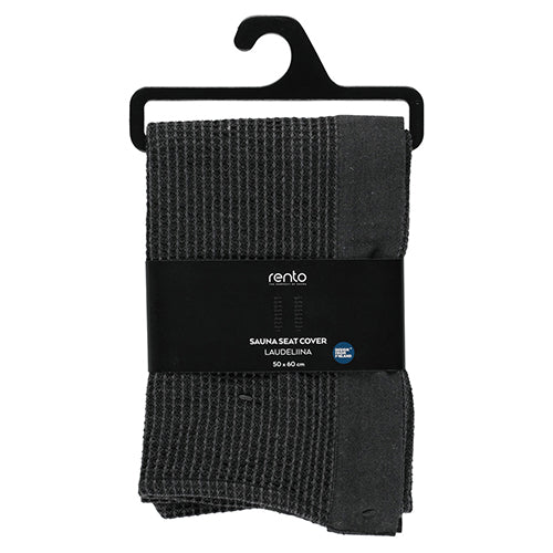 Rento Kenno seat cover for sauna designed with soft fabric and a stylish grey color
