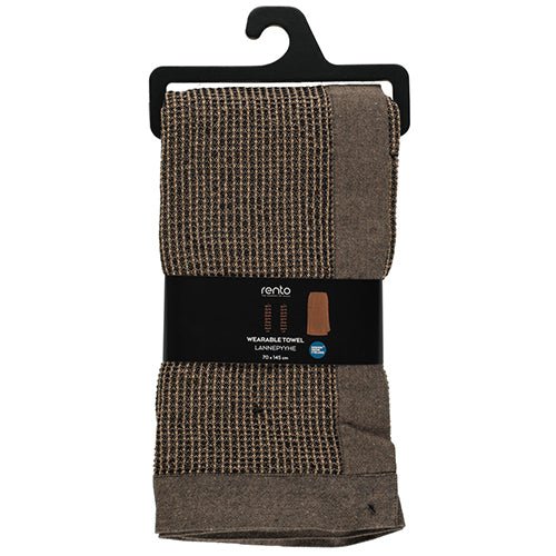 Rento Kenno waist towel in brown with a textured design for comfort and style