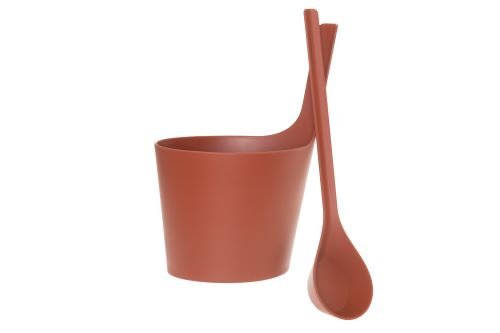 Rento Pisara Brown Bucket &amp; Ladle Set - My Luxury Home Spa