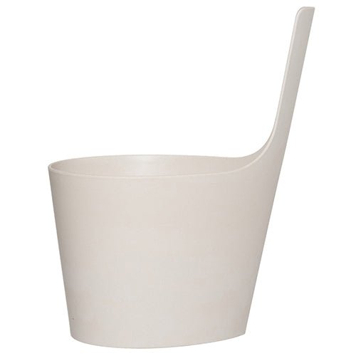 Rento Pisara sauna bucket in beige, perfect for adding water to your sauna experience