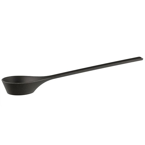 Rento Pisara sauna ladle in black, ideal for pouring water onto sauna stones