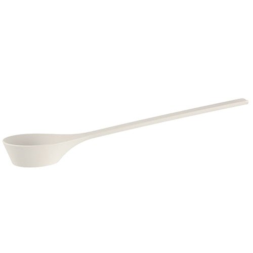 Rento Pisara sauna ladle in white, perfect for serving water in saunas.