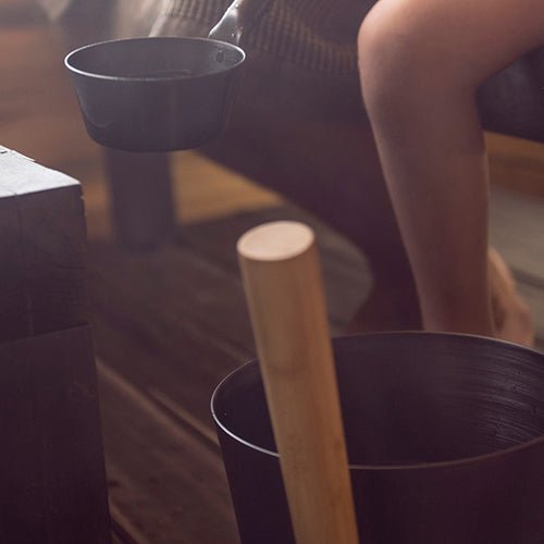 Rento Straight Handle Sauna Bucket - My Luxury Home Spa