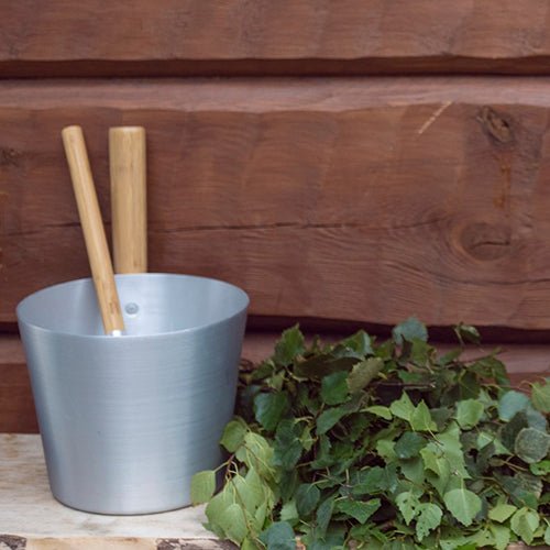 Rento Straight Handle Sauna Bucket - My Luxury Home Spa