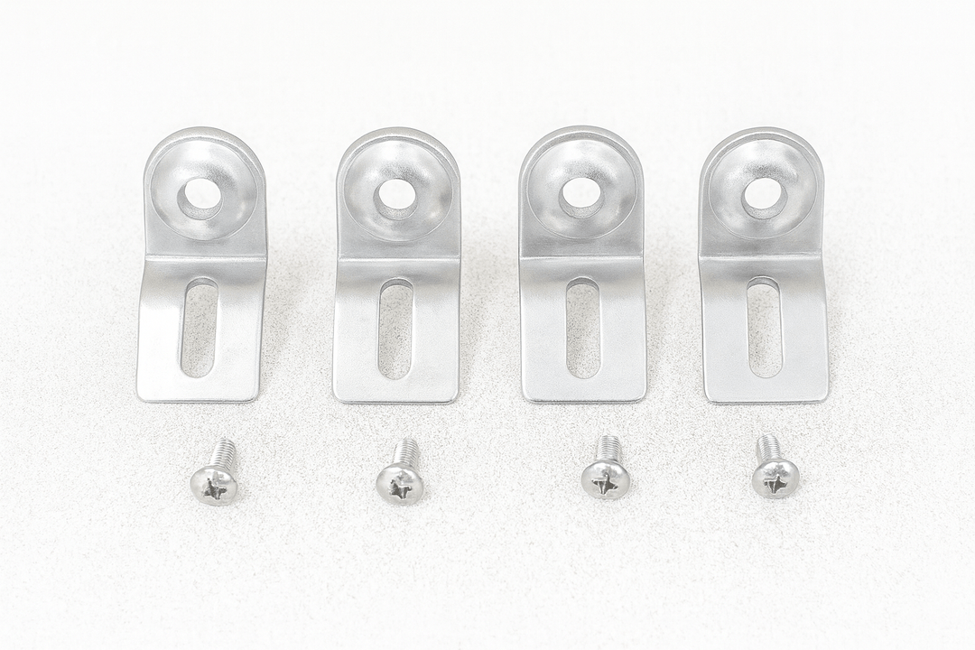 SaunaLife sauna control panel enclosure mounting brackets with screws for secure installation