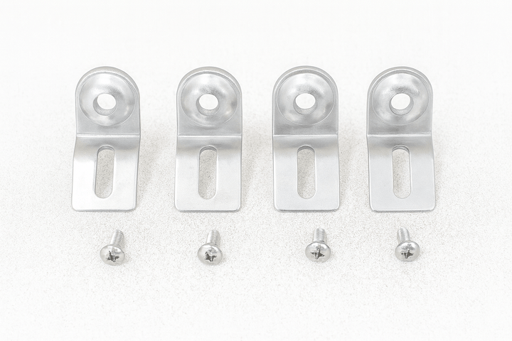 SaunaLife sauna control panel enclosure mounting brackets with screws for secure installation