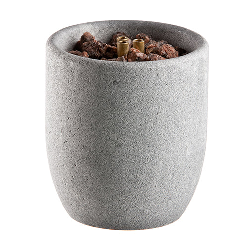 Hukka gray sauna fountain and diffuser accessory with natural stones for steam and fragrance
