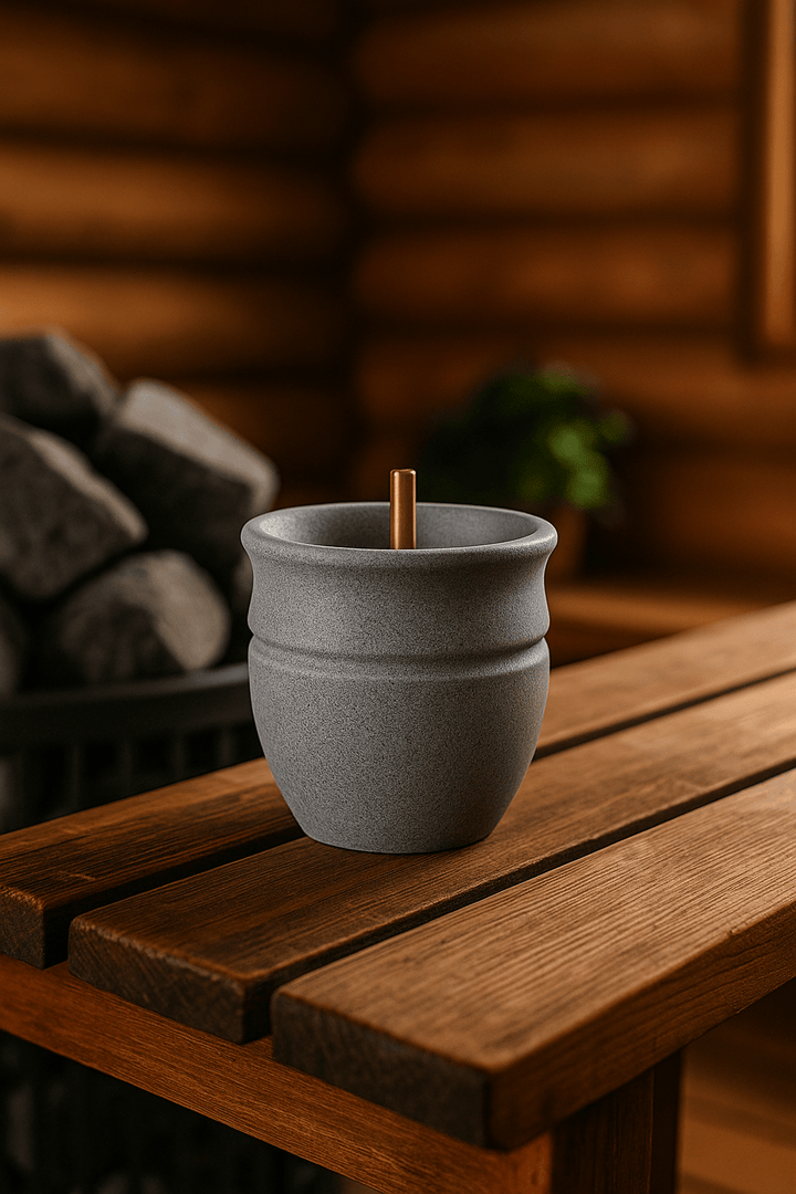 Hukka Solina Authentic Finnish Soapstone Sauna Accessory - My Luxury Home Spa