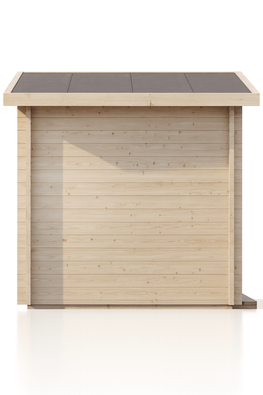 SaunaLife Model G4 outdoor sauna with natural wood finish and contemporary design