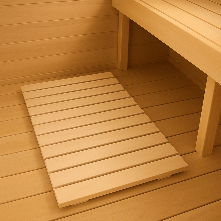 SaunaLife model x7 floor replacement mat for enhancing sauna comfort and durability