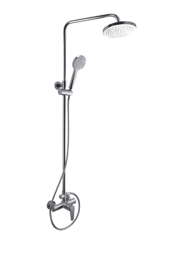 SaunaLife Rain-Series barrel shower with sleek design and adjustable showerhead for ultimate relaxation