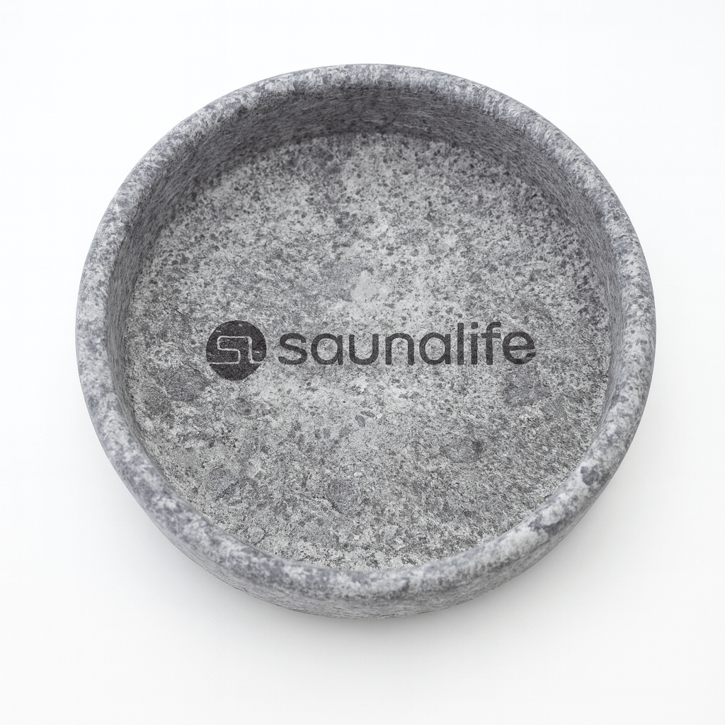 SaunaLife sauna aroma cup made of durable stone for essential oil diffusion in saunas