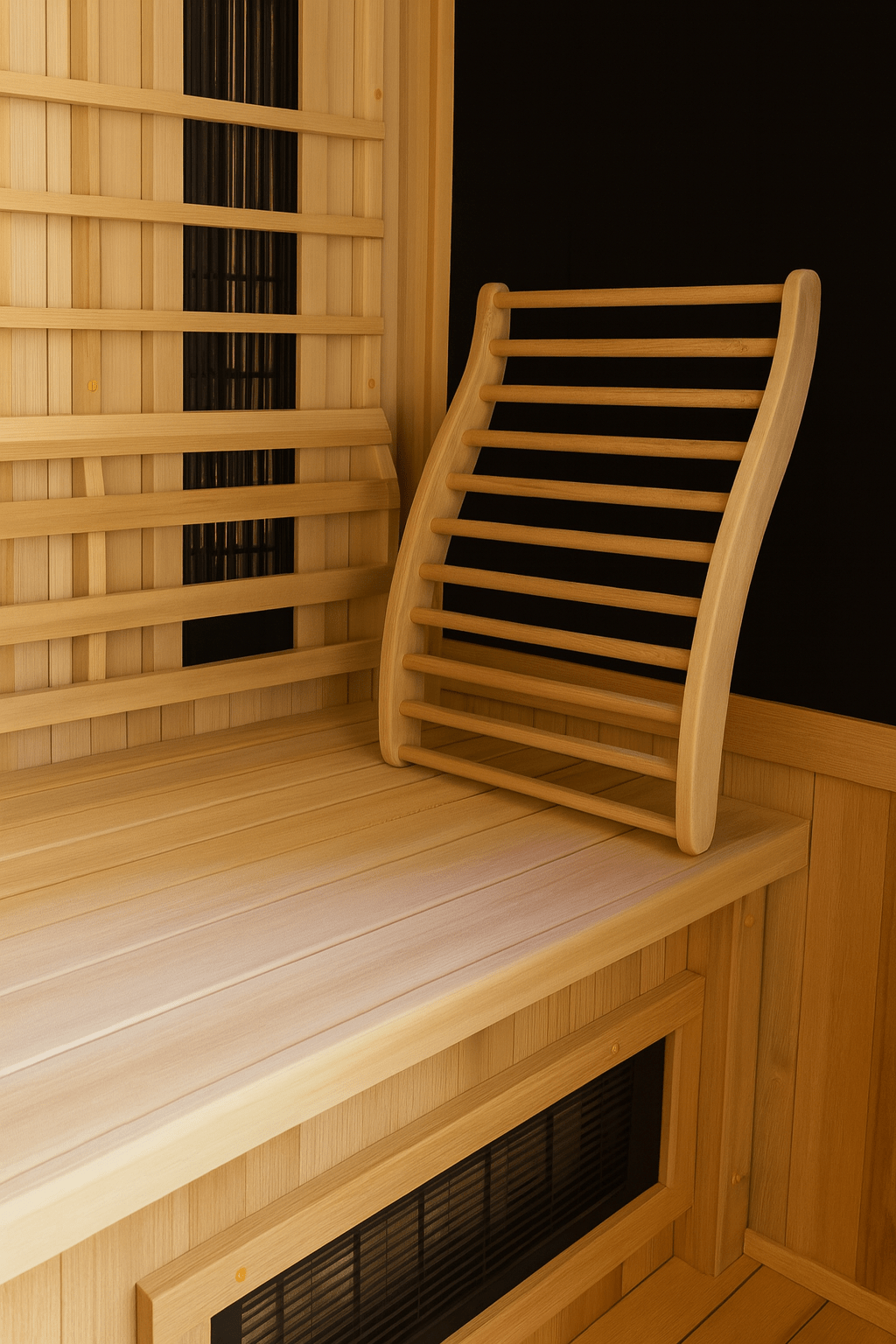 Finnmark Ergonomic Spa Back Support Wooden Accessory - My Luxury Home Spa