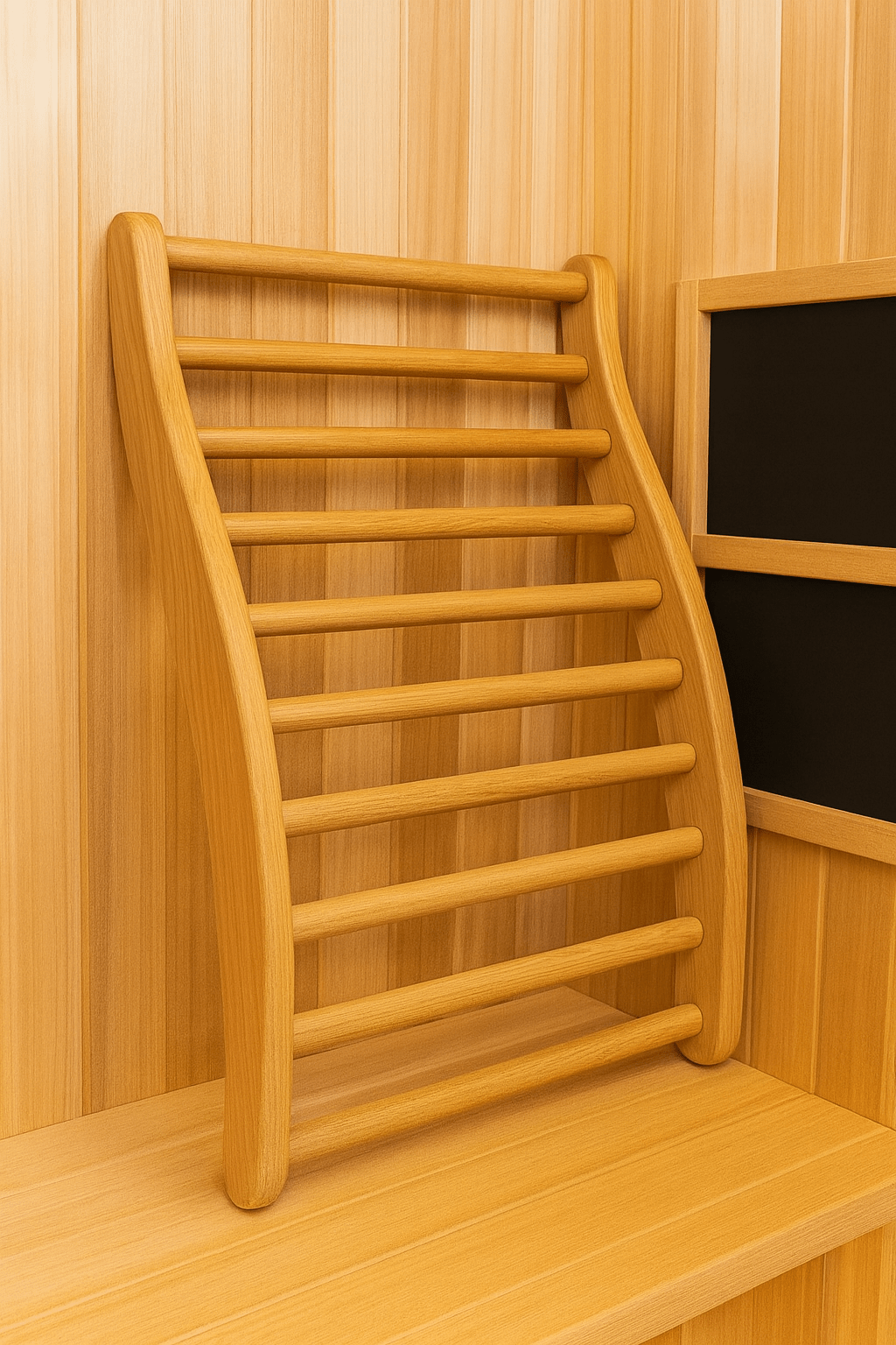 Finnmark Ergonomic Spa Back Support Wooden Accessory - My Luxury Home Spa