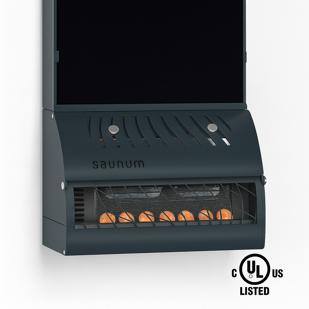 Saunum sauna temperature and steam equalizer wall-mounted unit for optimal humidity control