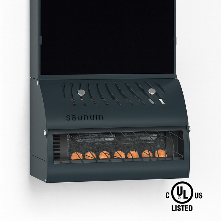 Saunum sauna temperature and steam equalizer wall-mounted unit for optimal humidity control