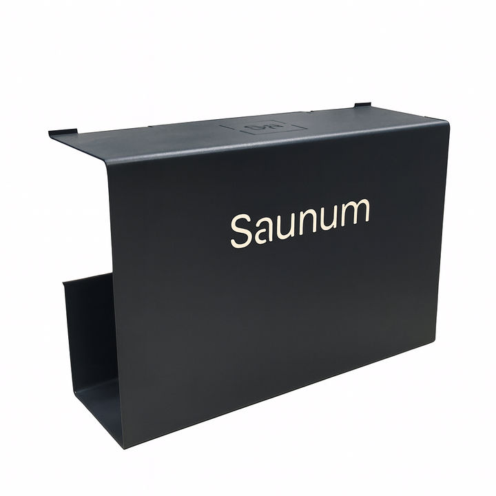 Saunum Air Deflector for sauna in sleek black design for effective airflow management