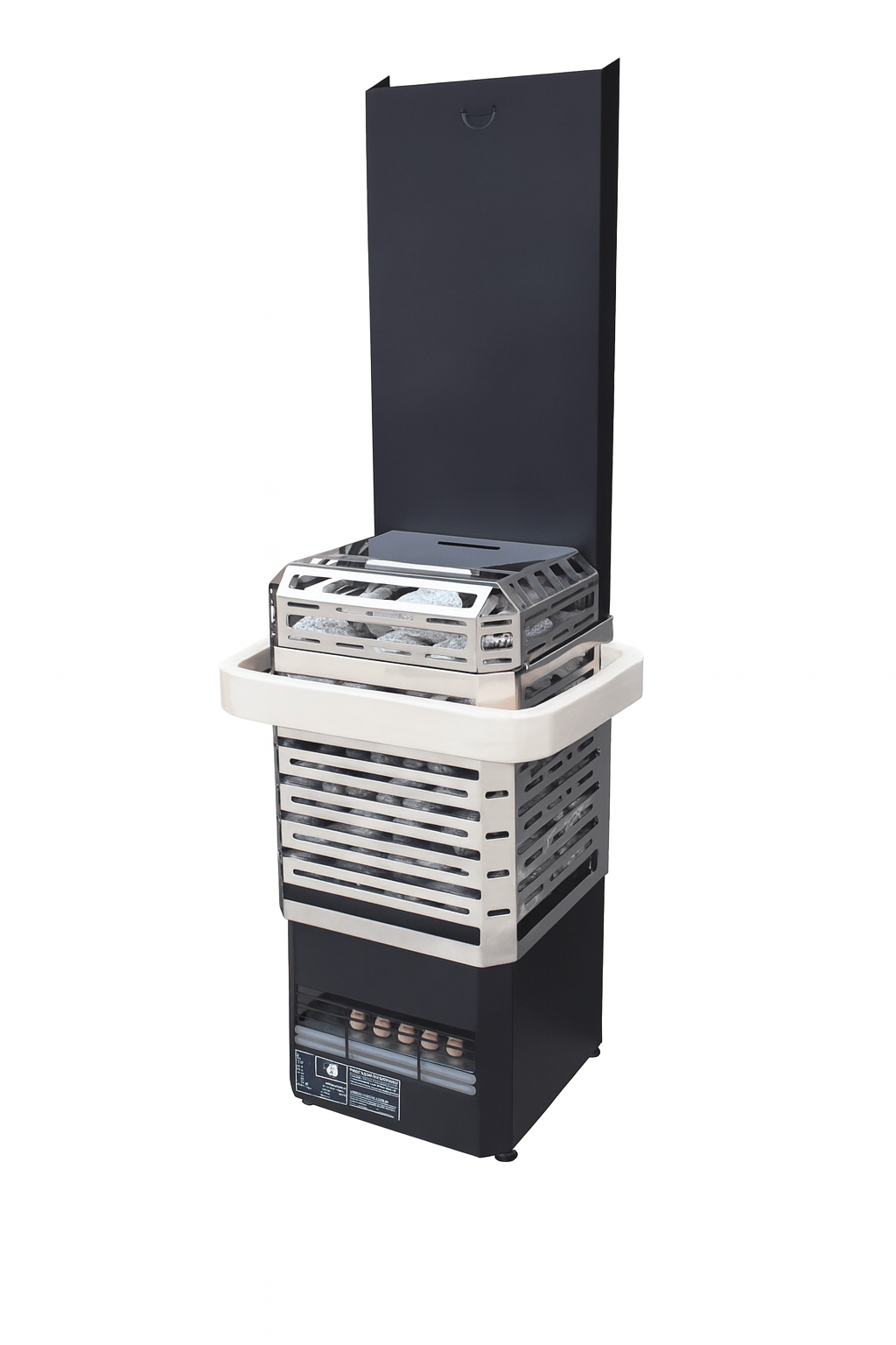 Saunum AIR L - 15 15.2kW Electric Sauna Heater with Climate Equalizer, Stainless Steel - My Luxury Home Spa