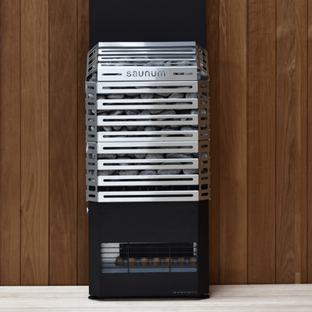 Saunum Air Series 5 4.8kW Sauna Heater Package, Stainless Steel - My Luxury Home Spa