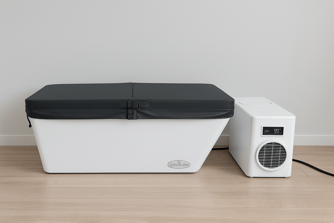 Sierra Spa Cold Plunge with sleek design and temperature control unit for effective recovery therapy