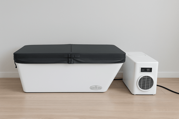 Sierra Spa Cold Plunge with sleek design and temperature control unit for effective recovery therapy