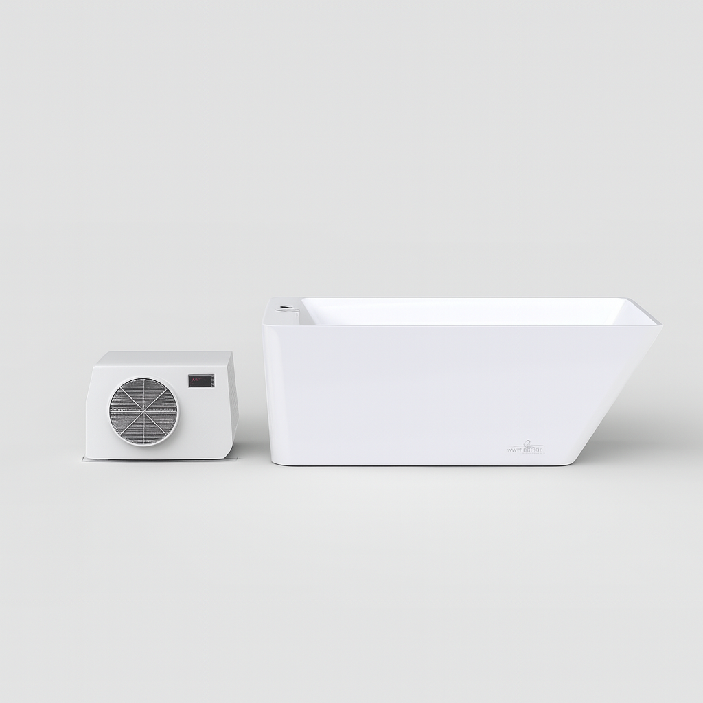 Sierra Spa Cold Plunge Pro white cold therapy tub with control unit for wellness and recovery