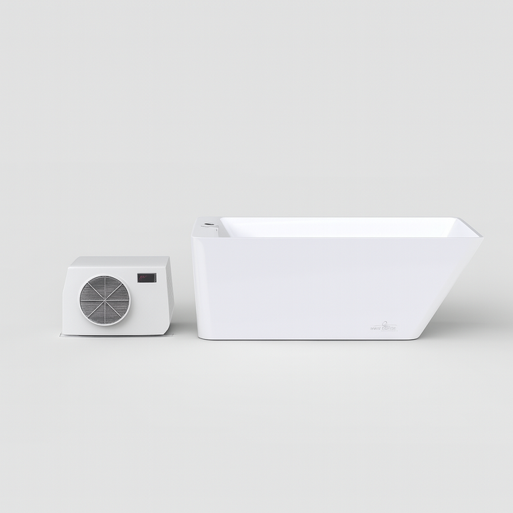 Sierra Spa Cold Plunge Pro white cold therapy tub with control unit for wellness and recovery