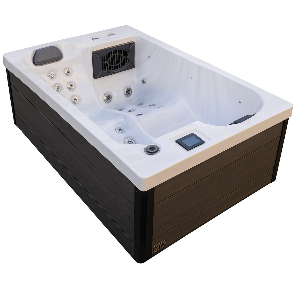 Sierra Spas Cascade Elite Series hot tub with multiple jets and modern design for relaxation