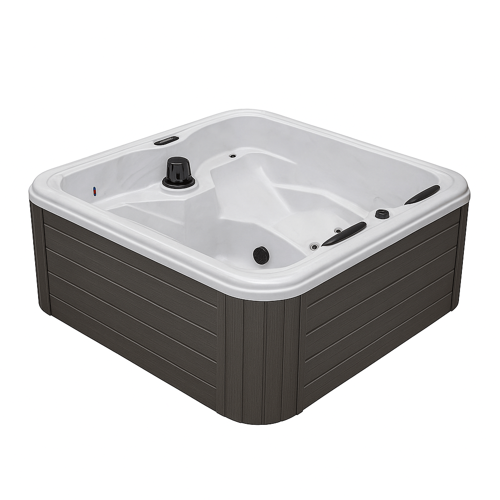 Luxury Spa Social Studio Series Hot Tub with ergonomic seating and powerful jets for relaxation