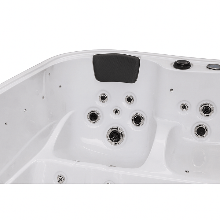 Luxury Spa Social Studio Series Hot Tub featuring adjustable jets and spacious seating for relaxation