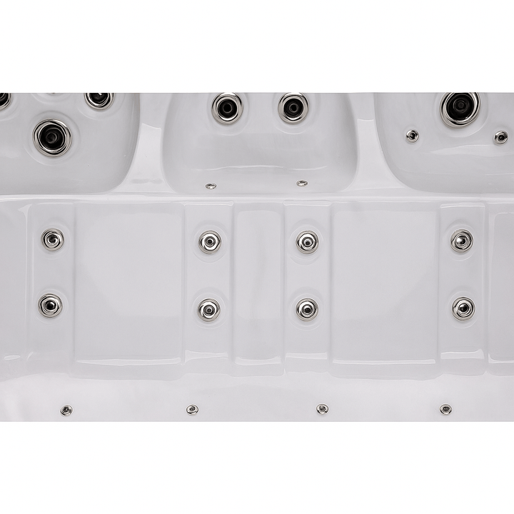 Luxury Spa Social Studio Series Hot Tub with ergonomic seating and multiple massage jets