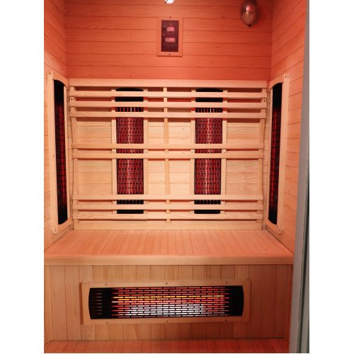 SunRay Logan 2 - Person Modern Outdoor Infrared Sauna - My Luxury Home Spa