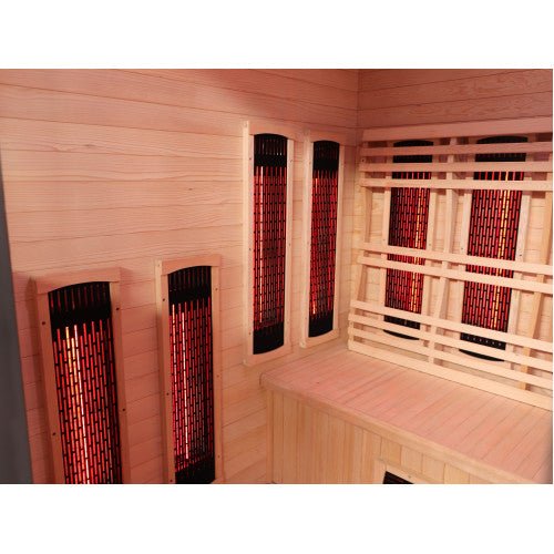 SunRay Pacific 4 - Person Modern Outdoor Infrared Sauna - My Luxury Home Spa
