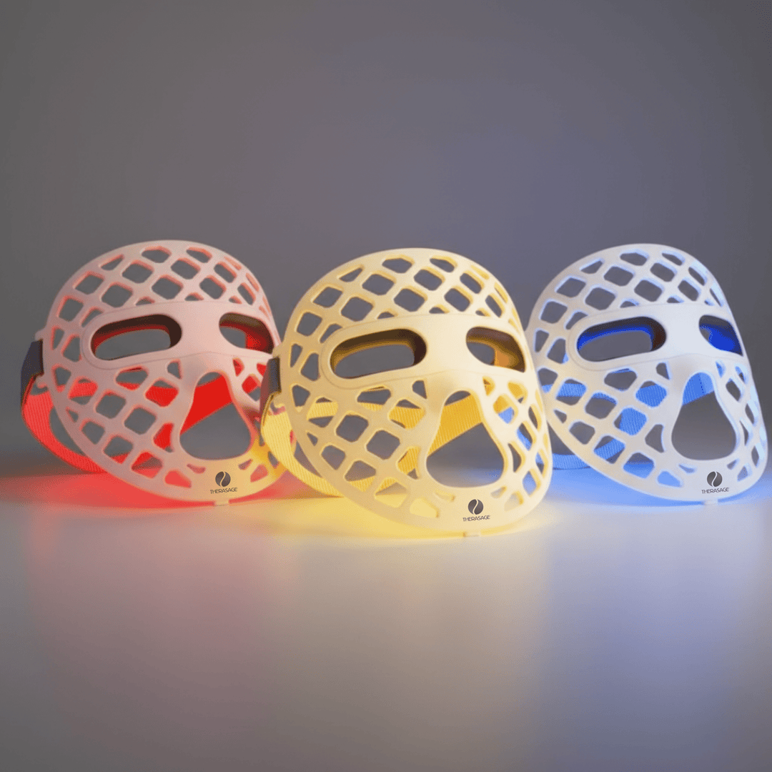 TheraGlow Mask2Go+™ LED Light Therapy Face Mask - My Luxury Home Spa