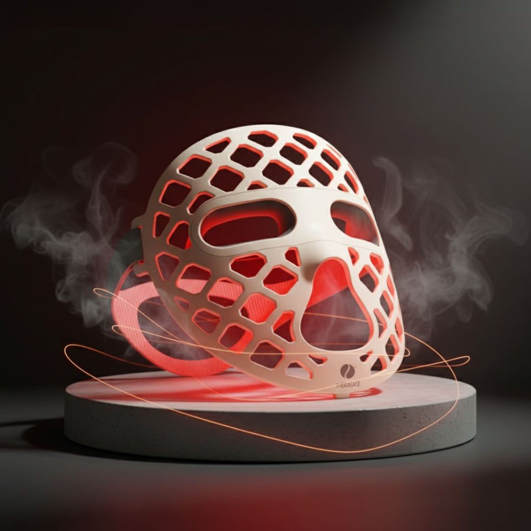 TheraGlow Mask2Go+™ LED Light Therapy Face Mask - My Luxury Home Spa