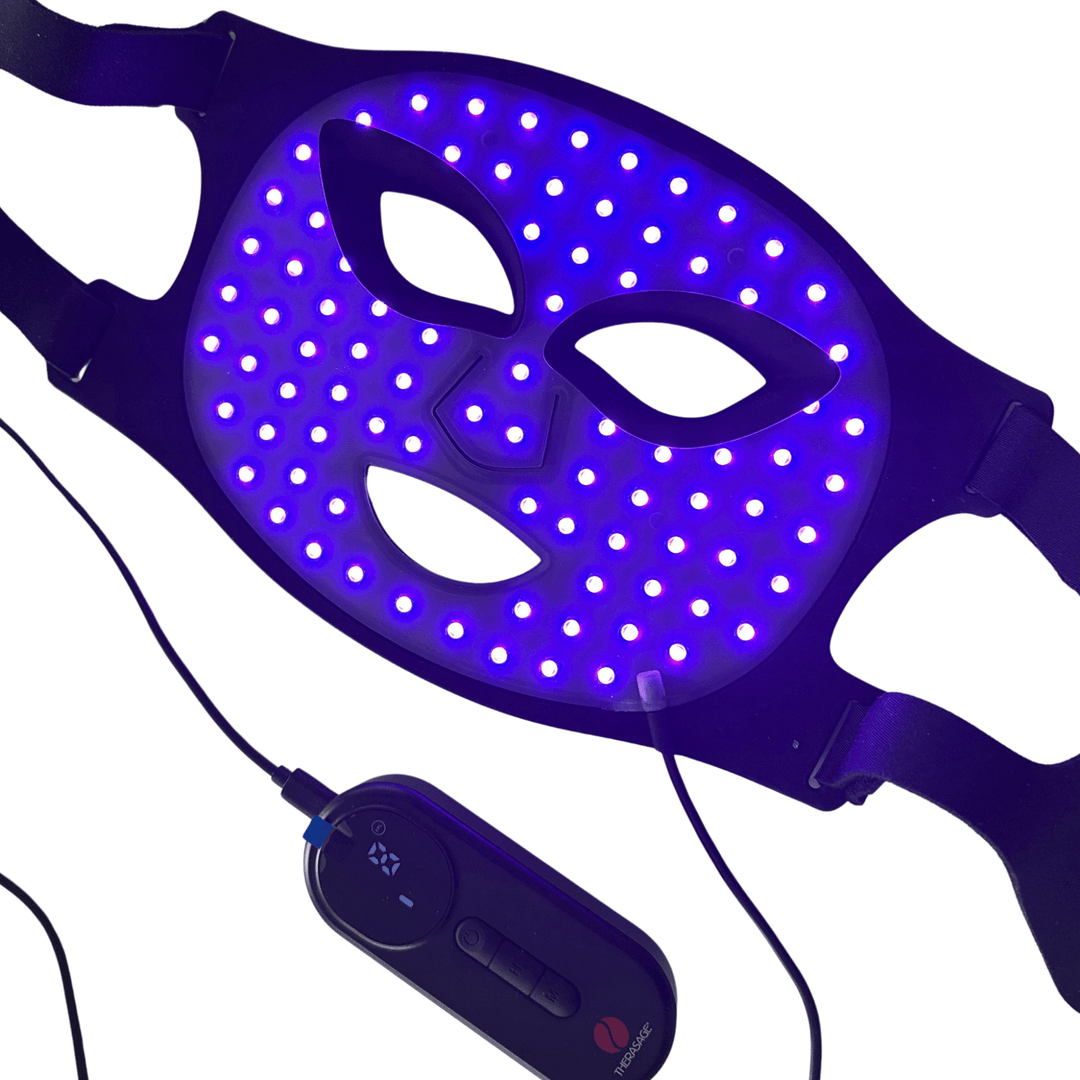 TheraGlow Mask2Go™ Red Light Therapy LED Face Mask - My Luxury Home Spa