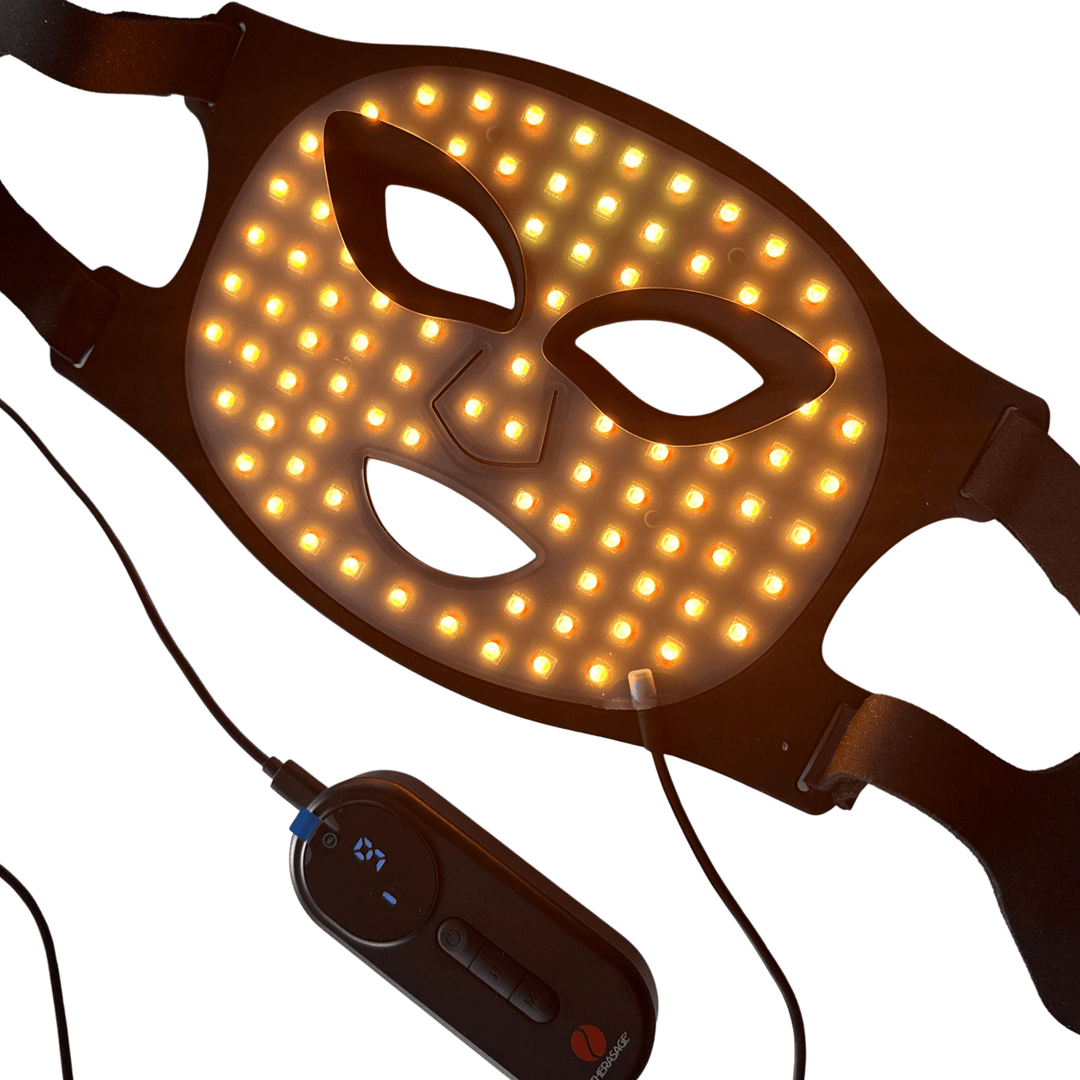 TheraGlow Mask2Go™ Red Light Therapy LED Face Mask - My Luxury Home Spa