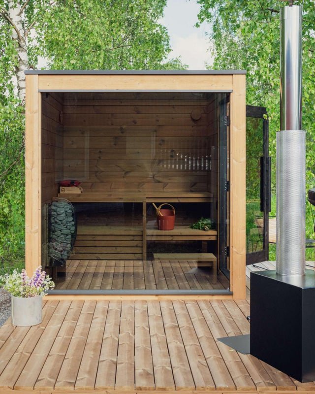 Thermasol Nordic Dawn Outdoor Sauna Cabin - My Luxury Home Spa