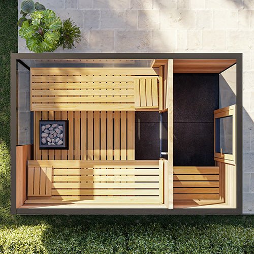 Thermasol Ombra Outdoor Sauna Cabin - My Luxury Home Spa