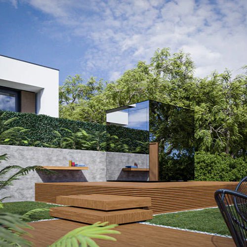 Thermasol Vue Outdoor Sauna Cabin - My Luxury Home Spa
