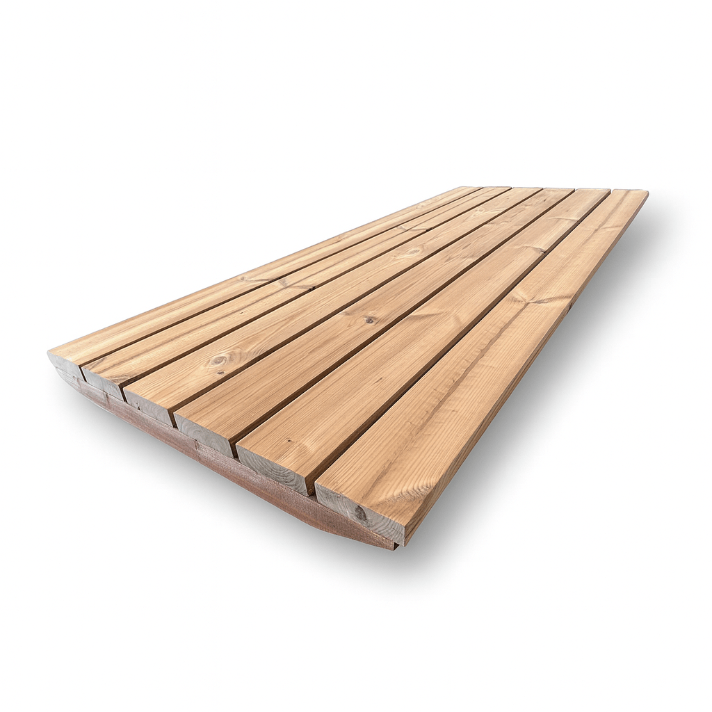 Thermo spruce sauna floor kit designed for lasting durability and comfort in home saunas