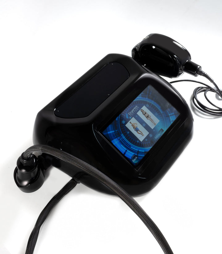 Vacuactivus ICEBERG Cryonick Roller with a sleek design and digital display for wellness treatments