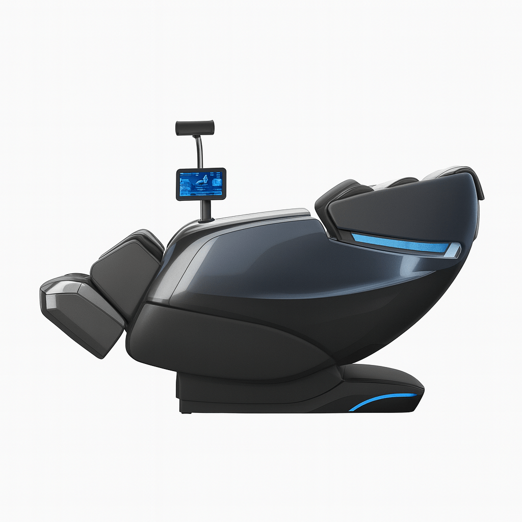 Vacuactivus massage recliner with sleek design and advanced control panel for ultimate relaxation
