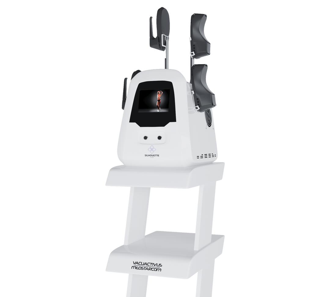 Vacuactivus Silhouette Shaper machine with a sleek design and intuitive display for wellness technology